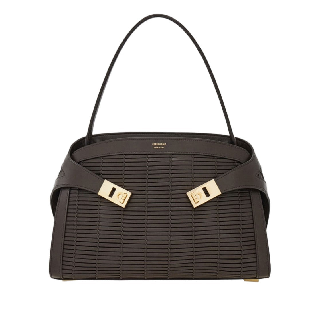 Salvatore Ferragamo Hug Soft Leather Shoulder Bag