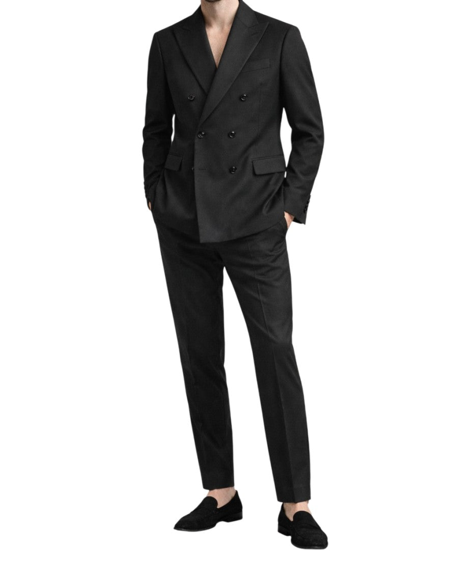 Fauzzi Blue Double Breasted Tailored Suit