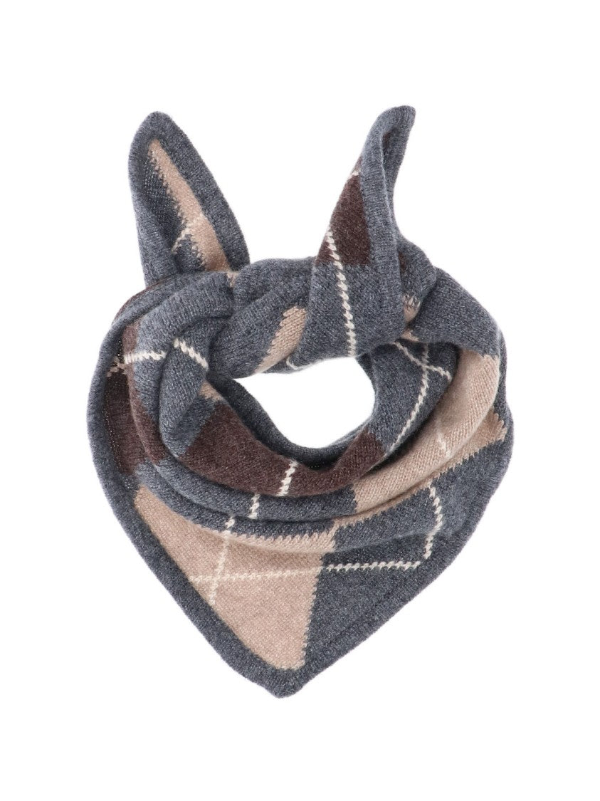 &Daughter Multicolor Argyle Cashmere Scarf