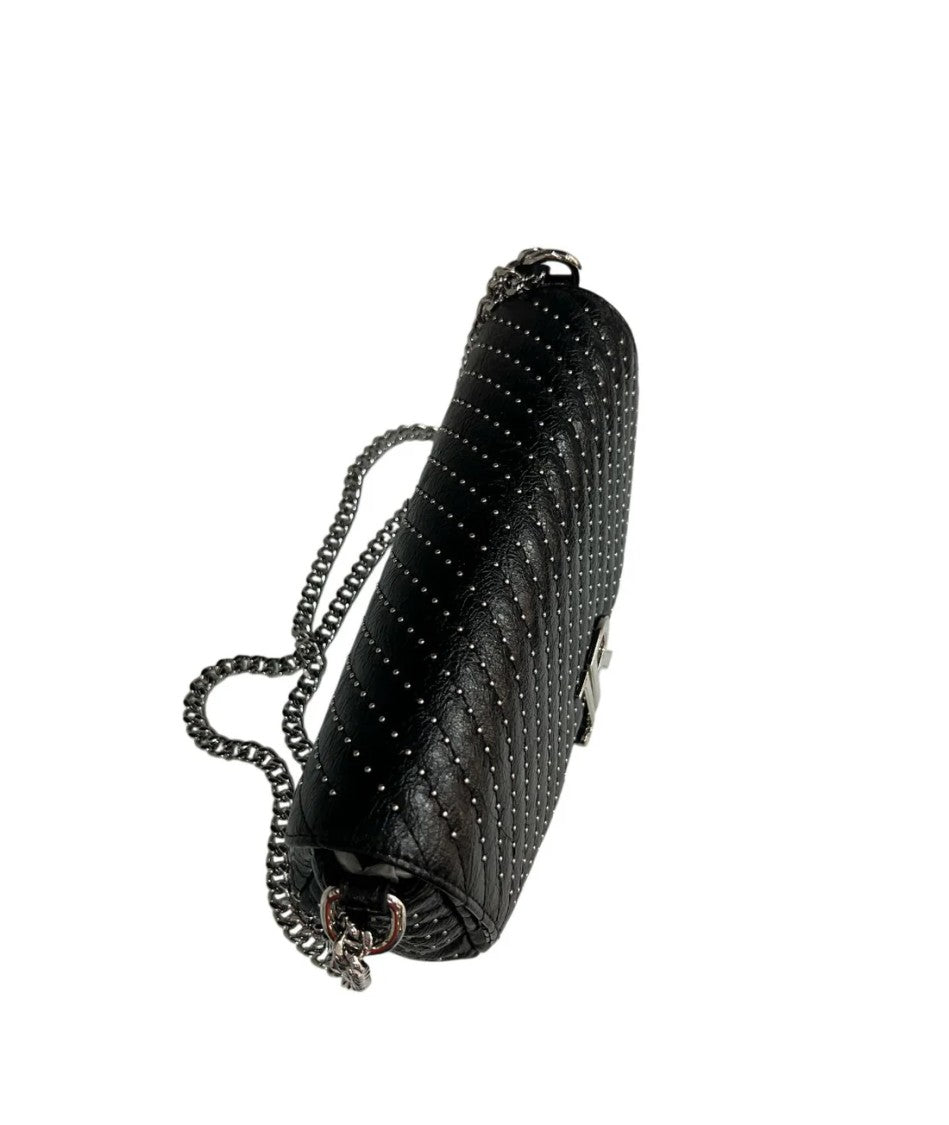 Richmond Black Pu Shoulder Bag