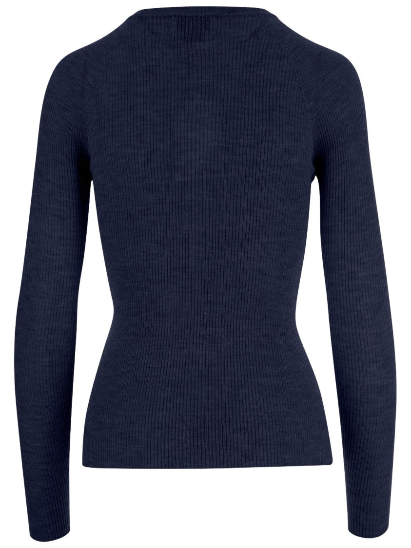 Sa Su Phi Ribbed Knit Cashmere And Silk Sweater