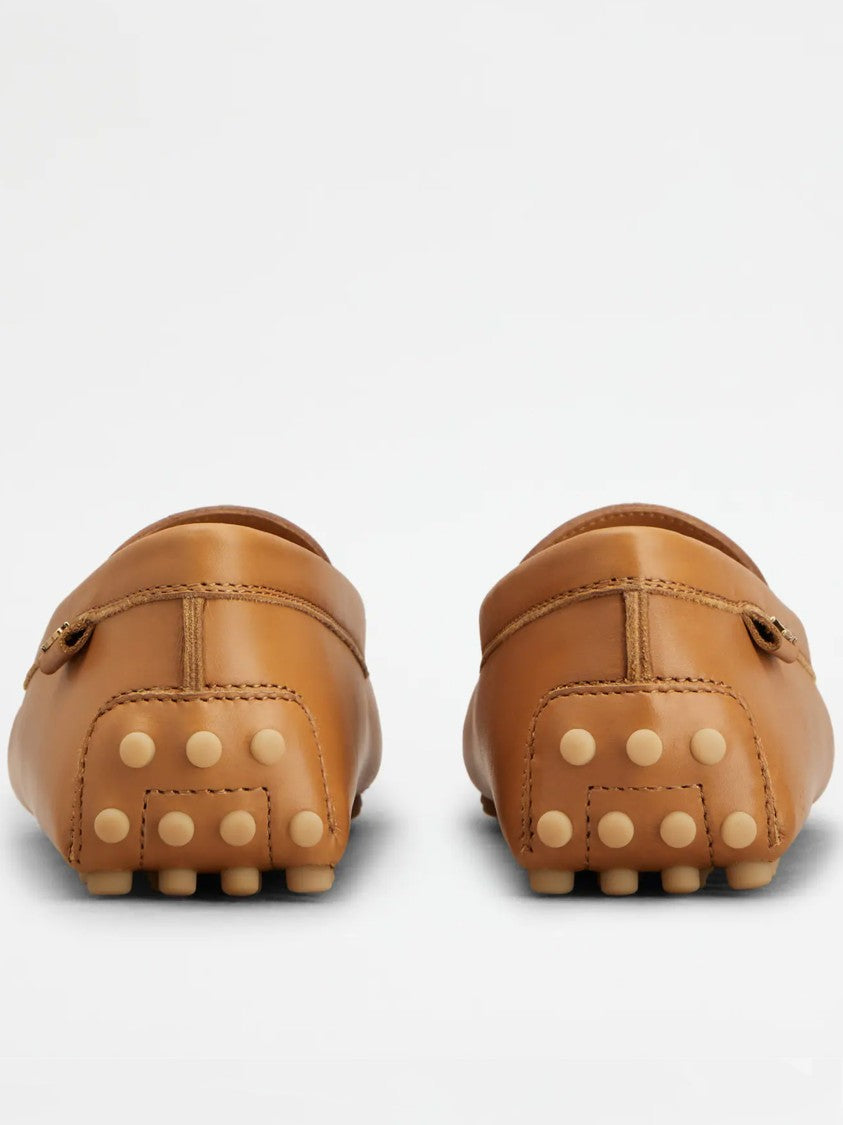 Tod's Brown Calzature Handcrafted Calf Leather Loafers