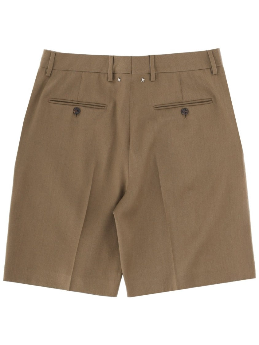 Golden Goose Golden Goose Pleated Tailored Denim Shorts