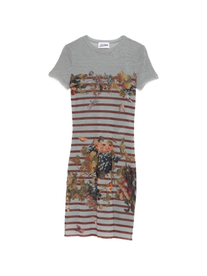 Jean Paul Gaultier Multicolour Silk And Nylon Mini Dress