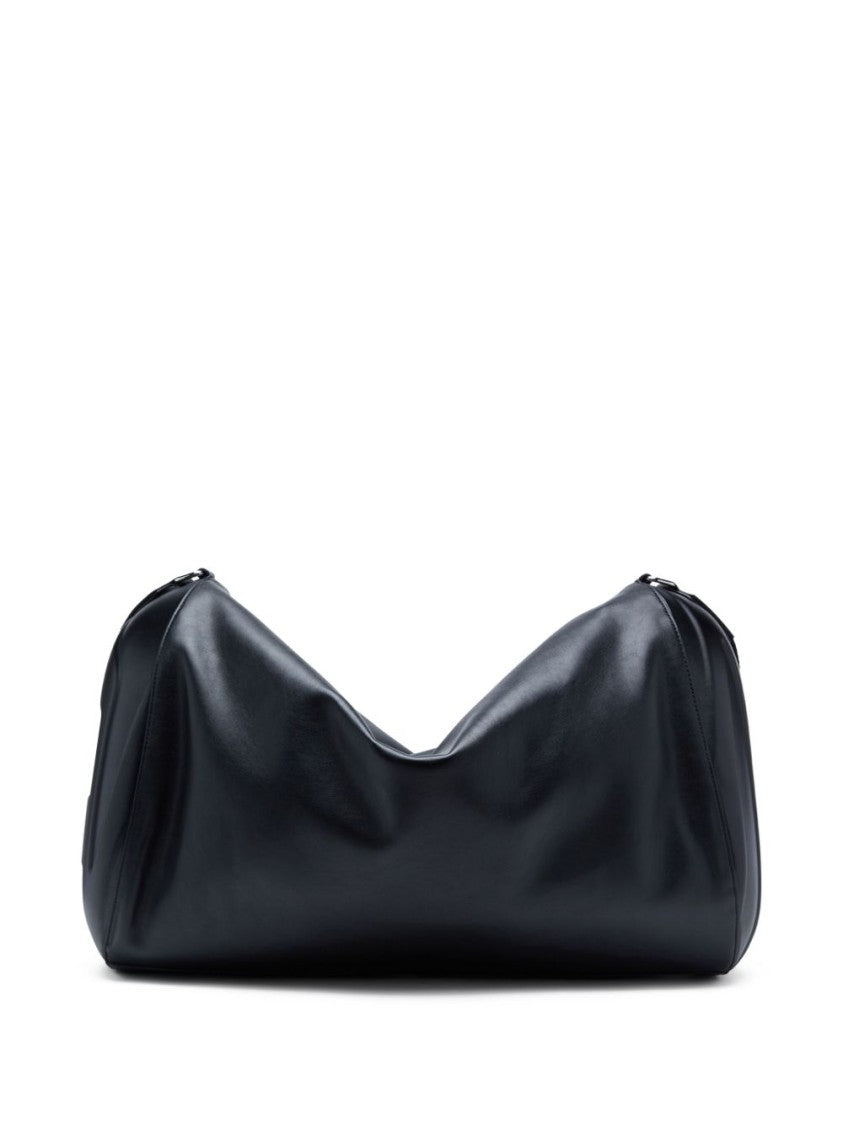 Diesel Black Minimalist Structured Base Silk Bag