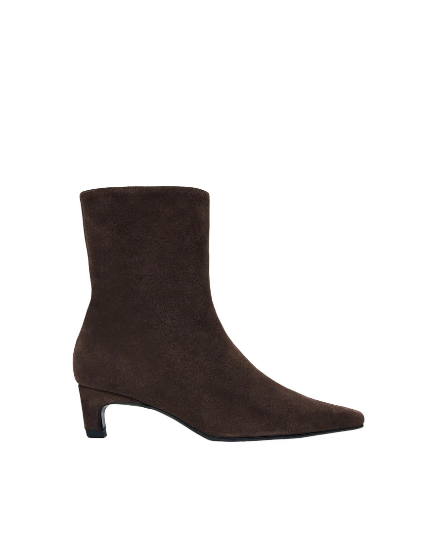 Alohas Ambar Rift Pointed Toe Kitten Heel Suede Boots
