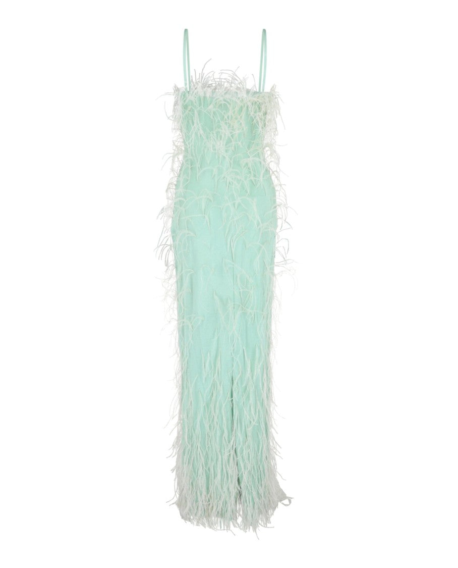 Givenchy Embroidered Feather Column Gown