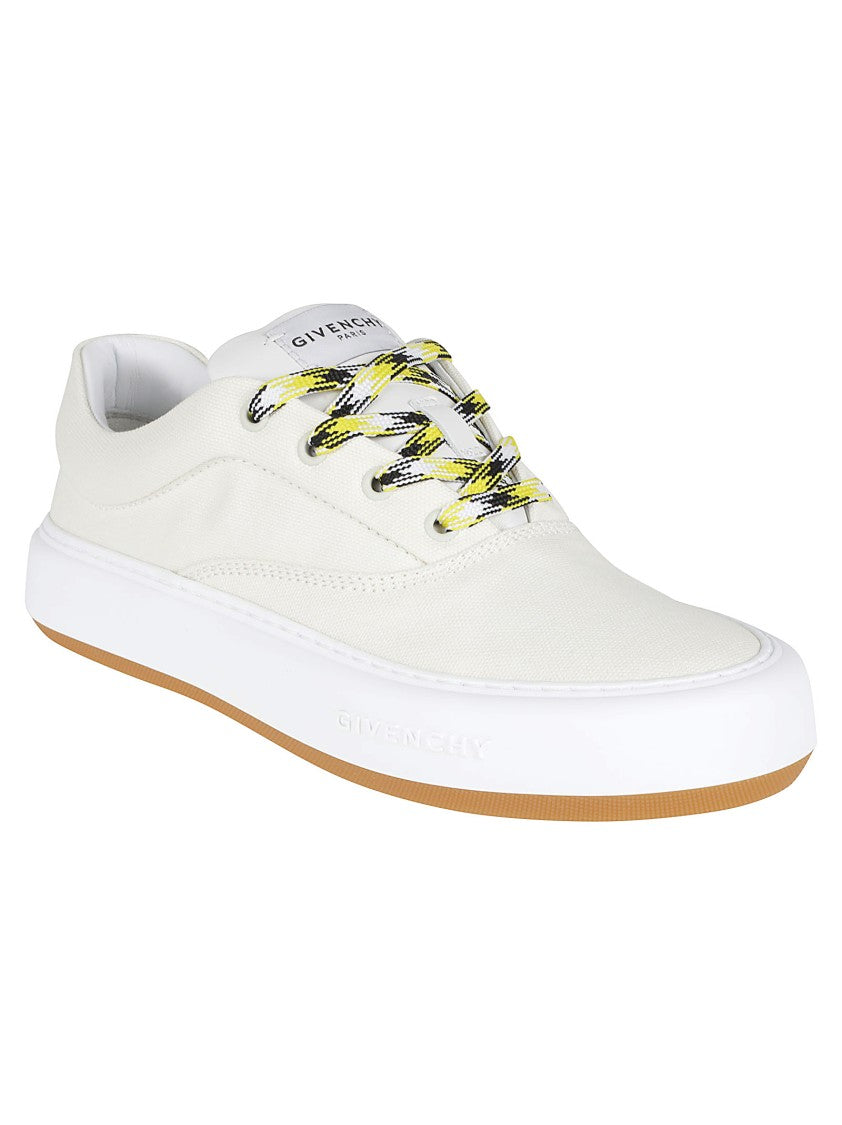 Givenchy Low-Top Cotton Canvas Sneakers With Dual Lace Options