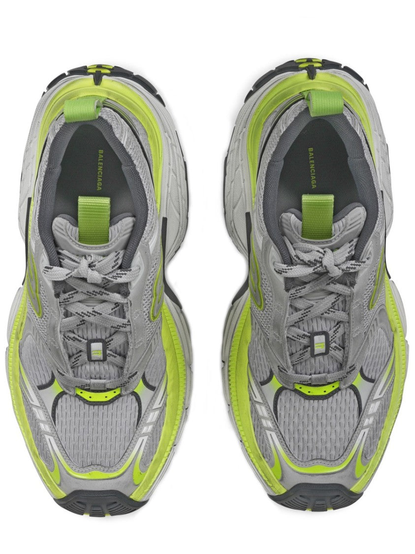 Balenciaga Sporty Sneakers With Chunky Sole And Reflective Details
