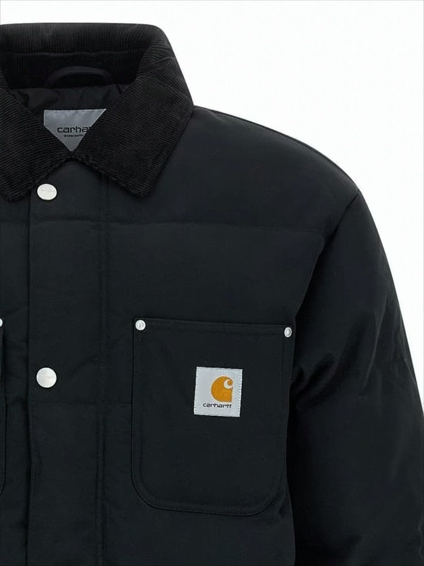 Carhartt Wip Boxy Padded Jacket With Corduroy Collar