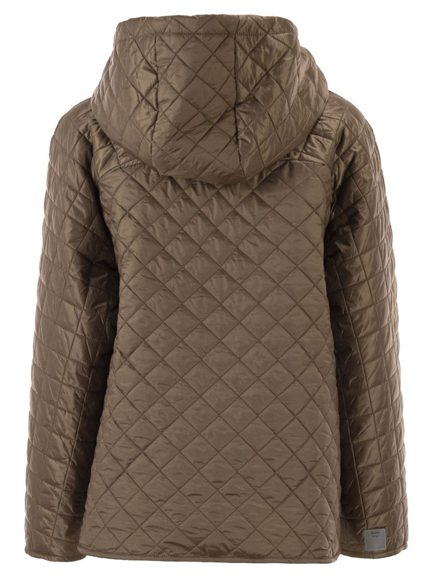 Max Mara Mtcgiorno - Quilted Padded Jacket In Water-Repellent Fabric