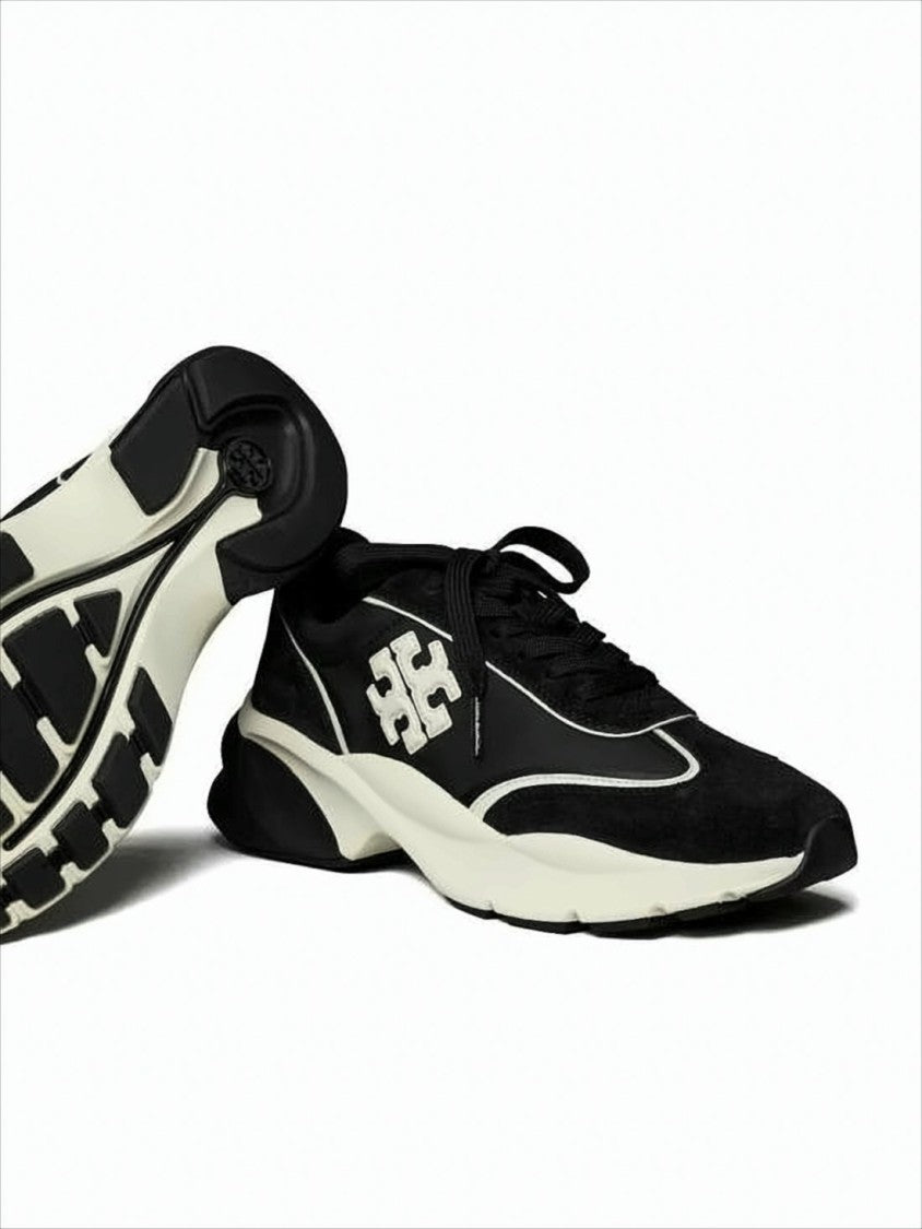 Tory Burch Suede And Nylon Sneakers