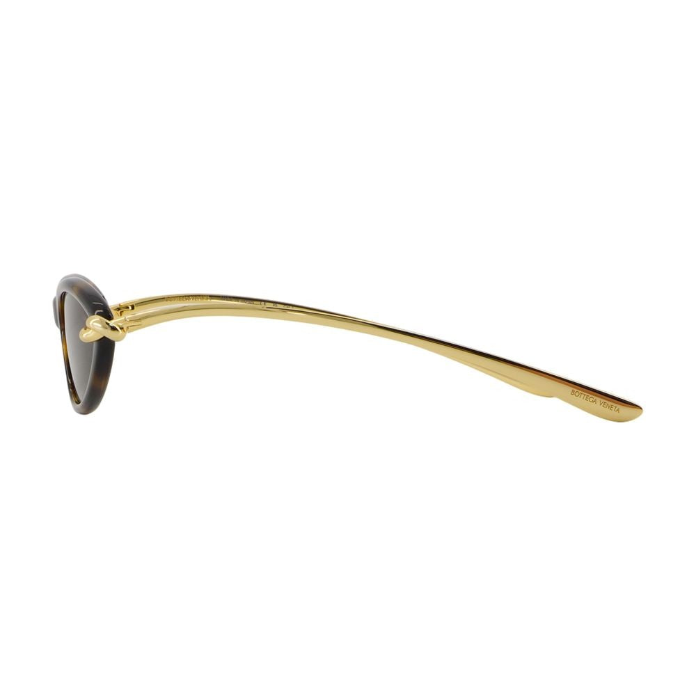 Bottega Veneta Cat-Eye Tortoiseshell Acetate Sunglasses With Gold-Toned Temples