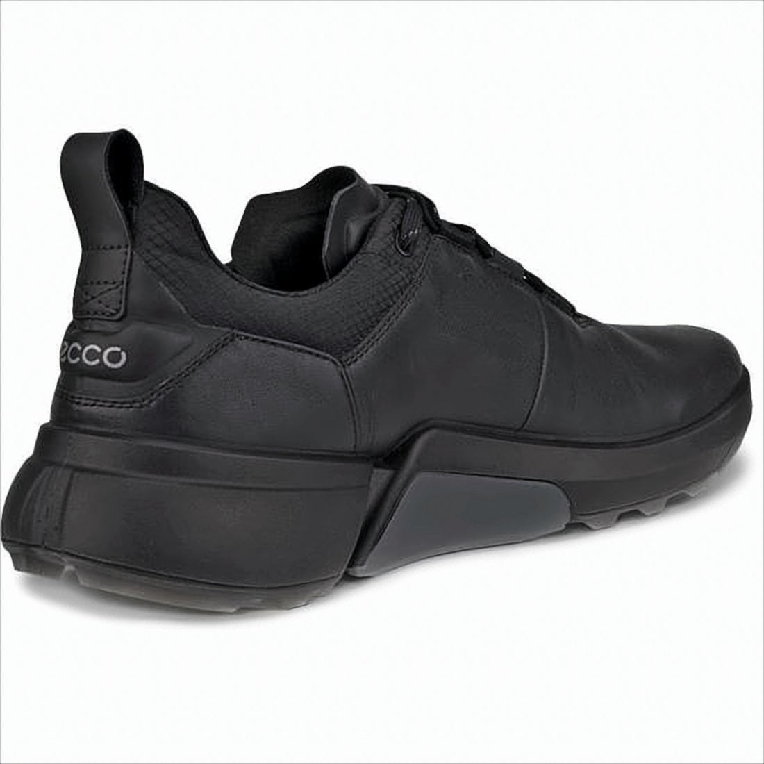 Ecco Matte Black Sneakers With Sculpted Sole