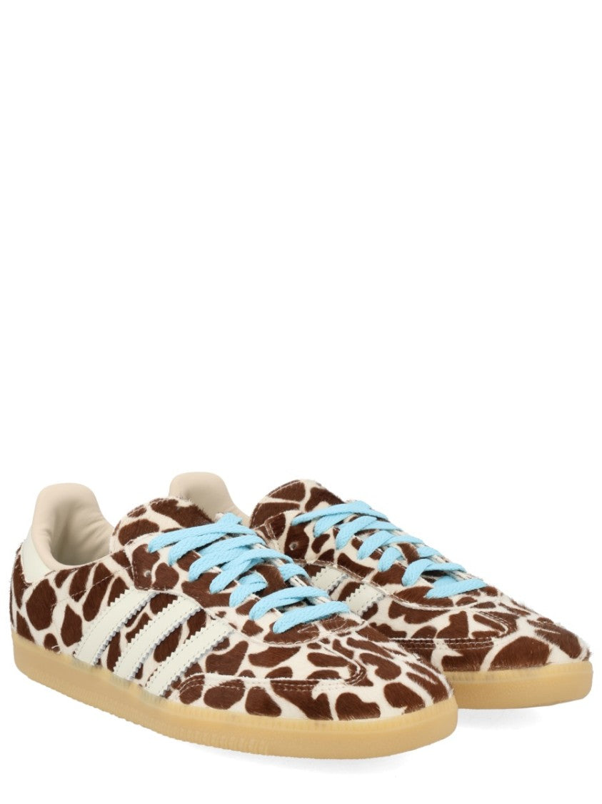 Adidas Originals Multicolor Giraffe Pattern Leather Sneakers