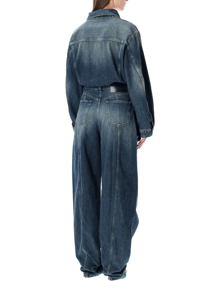 Haikure Amber Dark-Wash Denim Jumpsuit