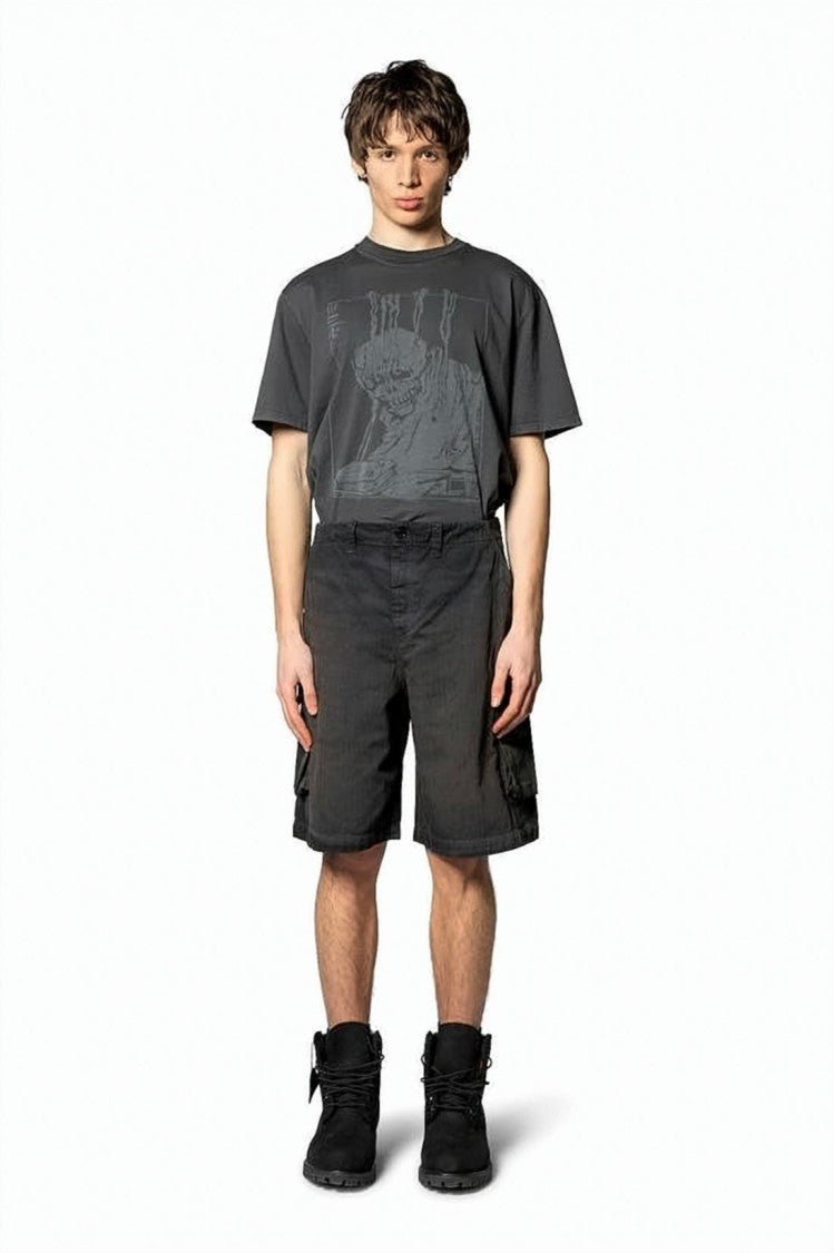 Our Legacy Mid-Length Cargo Shorts With Herringbone Texture