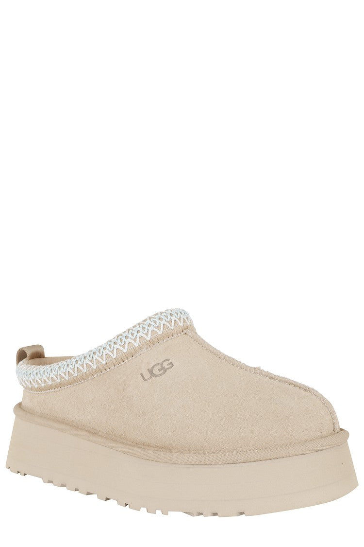 Ugg Sand W Tazz Ii Collar-Uggbraid Suede Mules