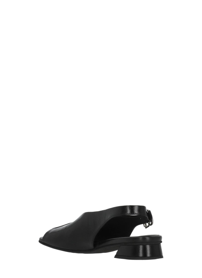 Poeve Black Christin Rear Strap Flats