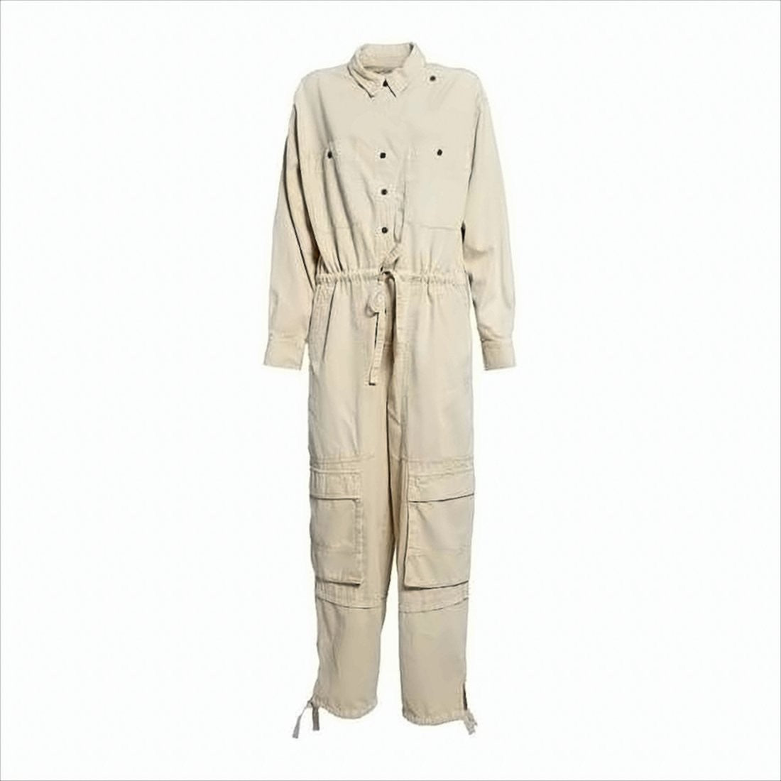 Isabel Marant Relaxed-Fit Utility Jumpsuit With Adjustable Drawstring Waist