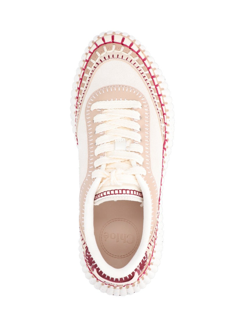 Chloé “Nama” Sneakers – Cream Multicolor