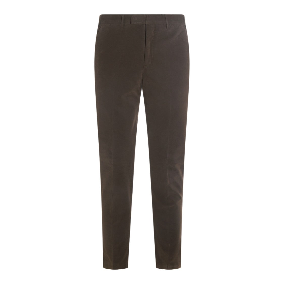 Pt Torino Tailored Brown Trousers With Minimal Detailing