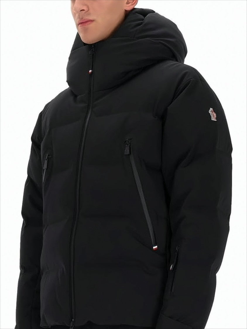 Moncler Padded Hooded Down Jacket With High Collar