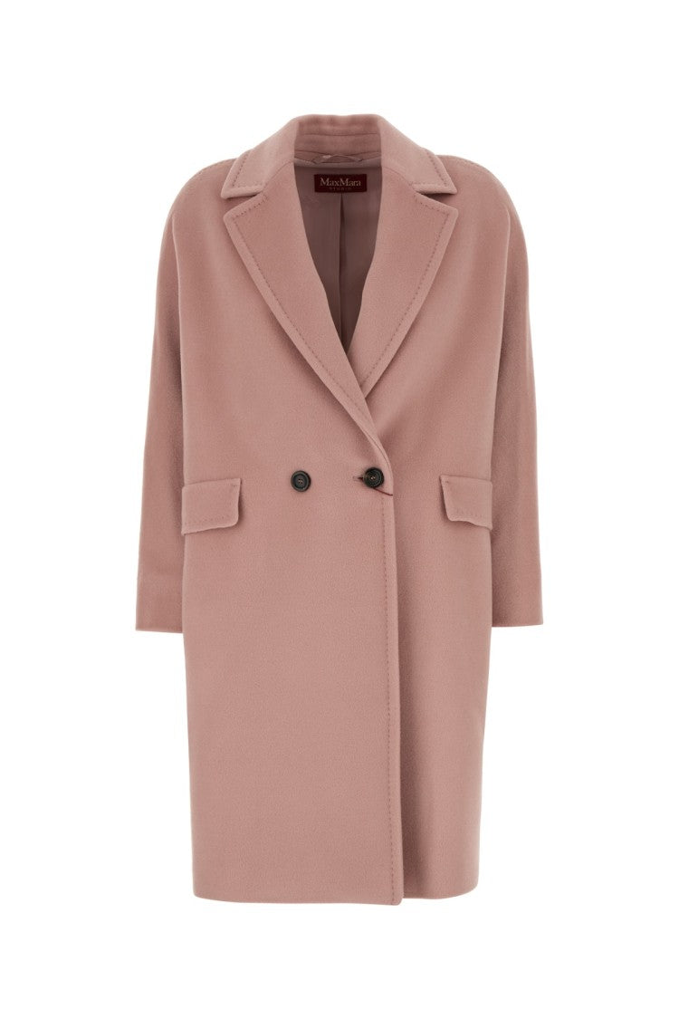 Mm Studio Double-Breasted Virgin Wool Coat