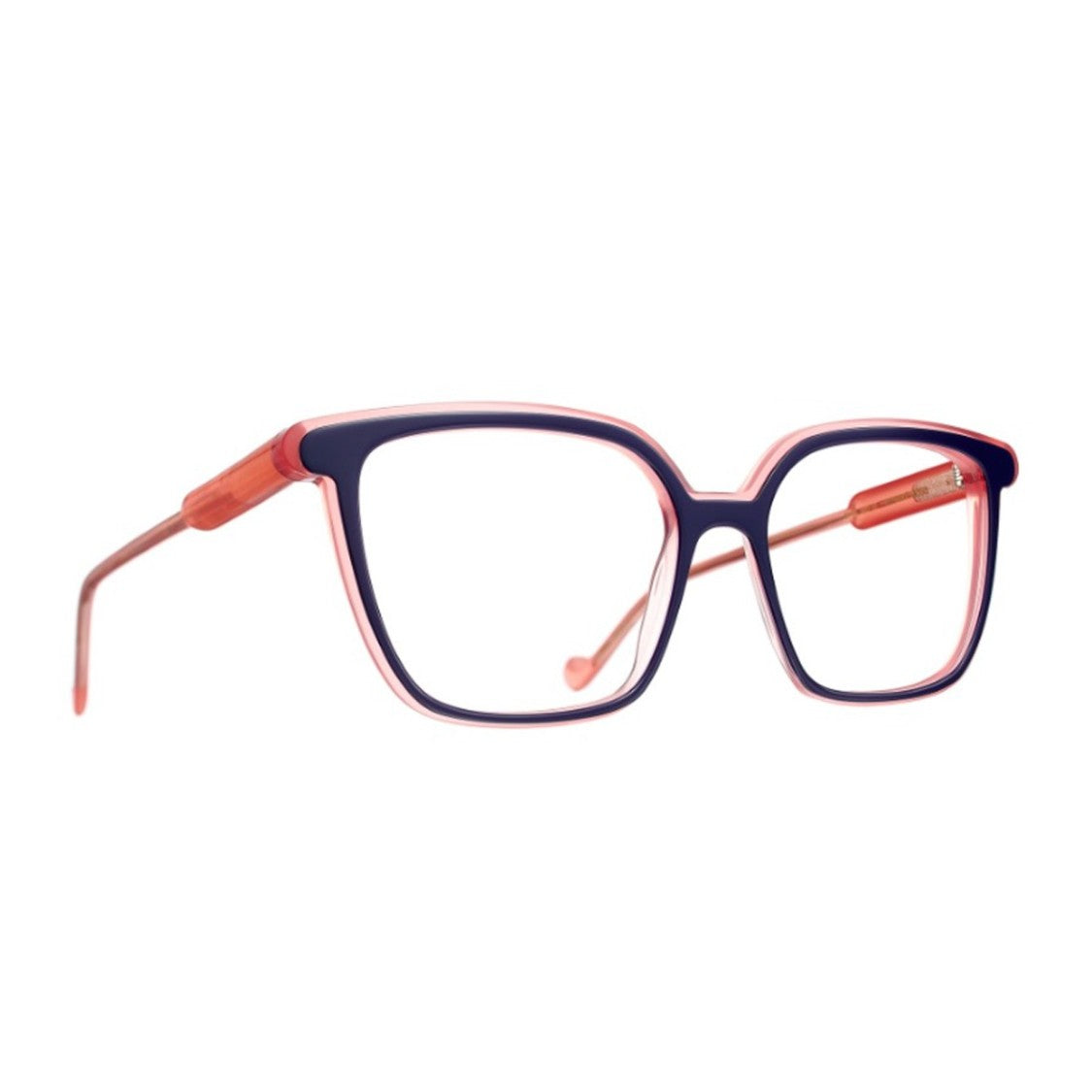 Caroline Abram Blue Hymne Square Acetate Sunglasses