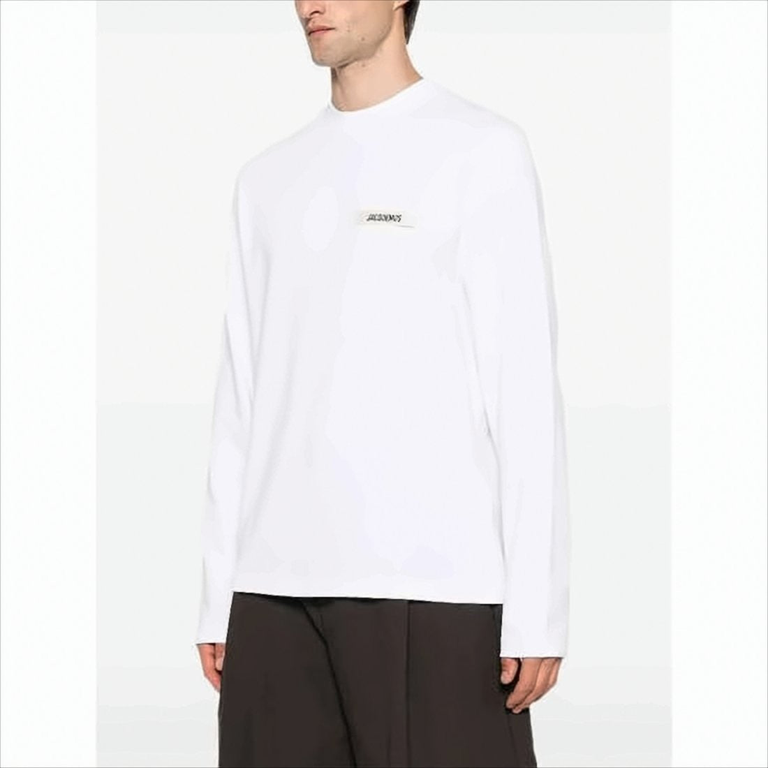 Jacquemus Long-Sleeve Cotton T-Shirt With Minimalist Design