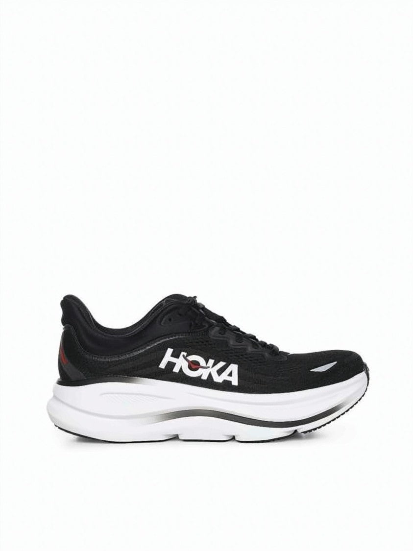 Hoka Low-Profile Black Sneakers With Cushioned Sole