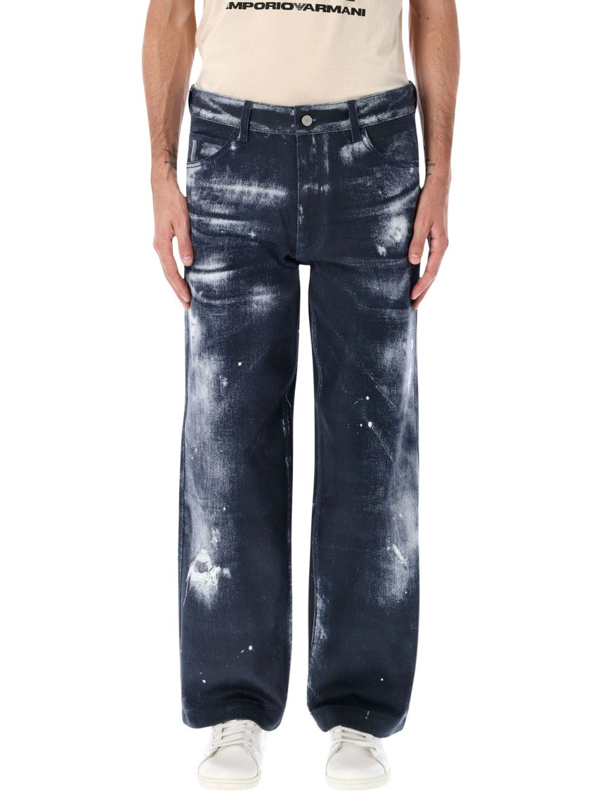 Emporio Armani Organic Cotton Drill Jeans