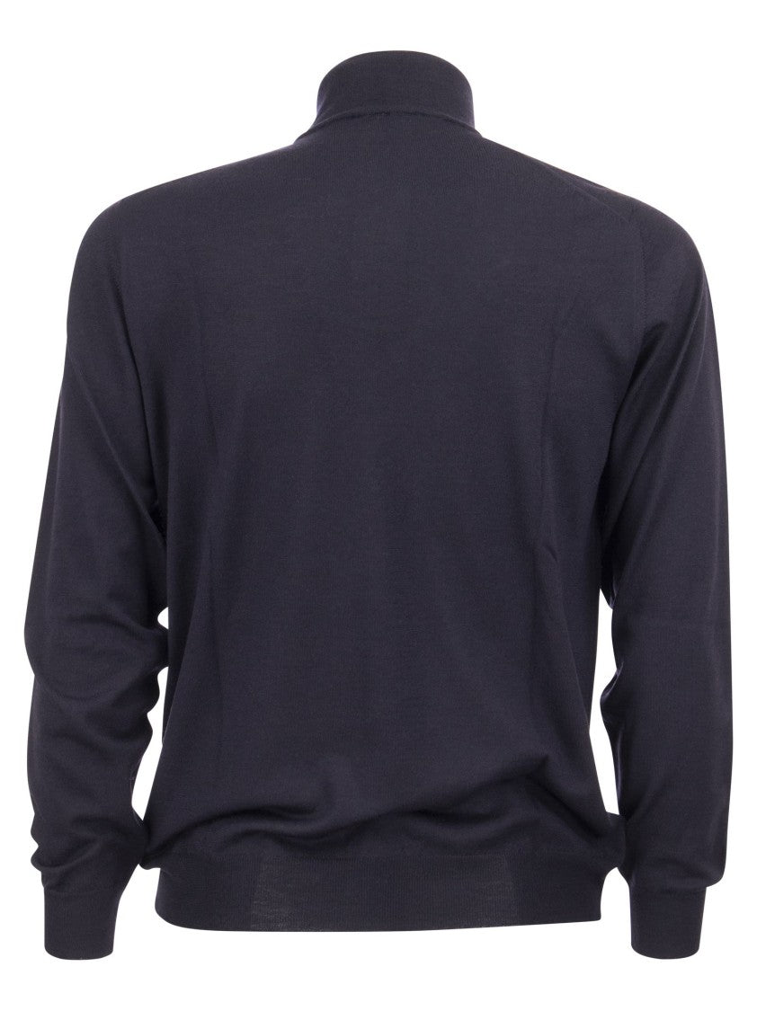 Fedeli Wool Zipped Sweater