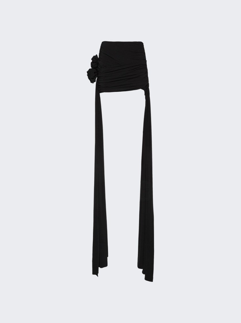 Magda Butrym Double Sash Draped Mini Skirt