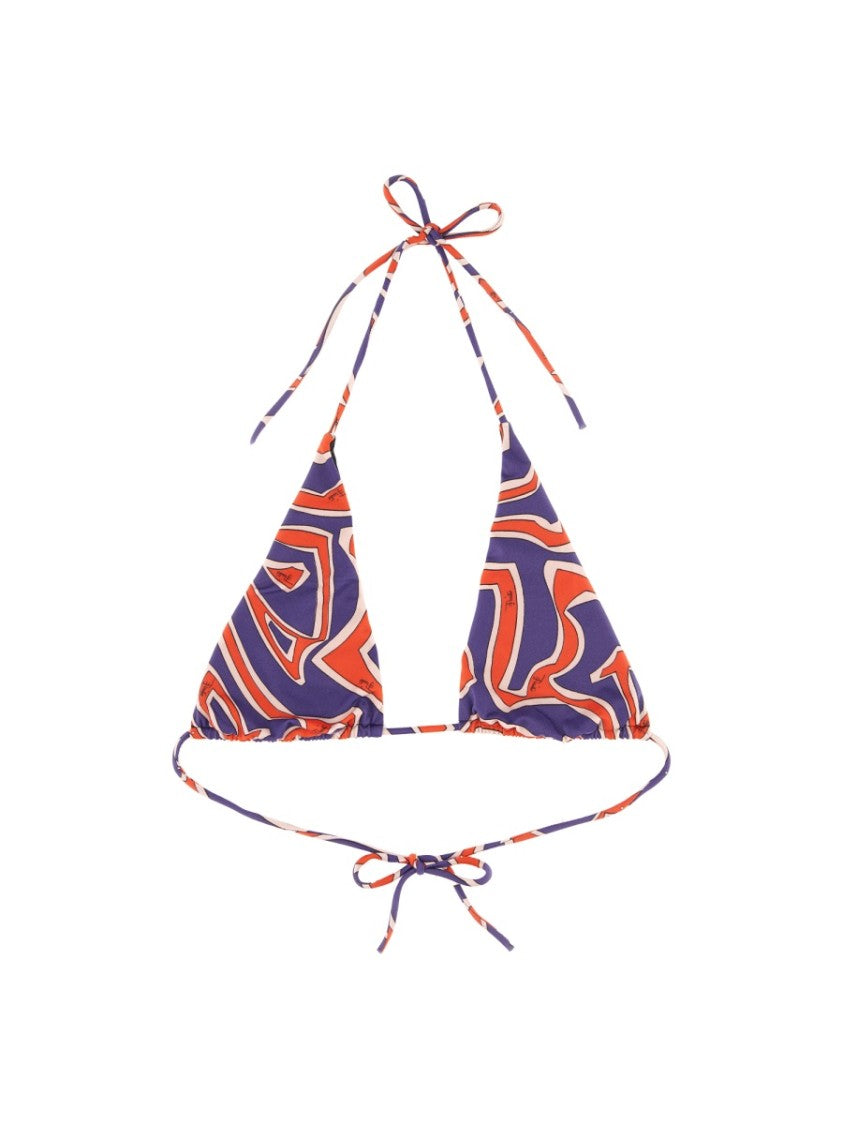 Pucci Maze Print Triangle Bikini Top
