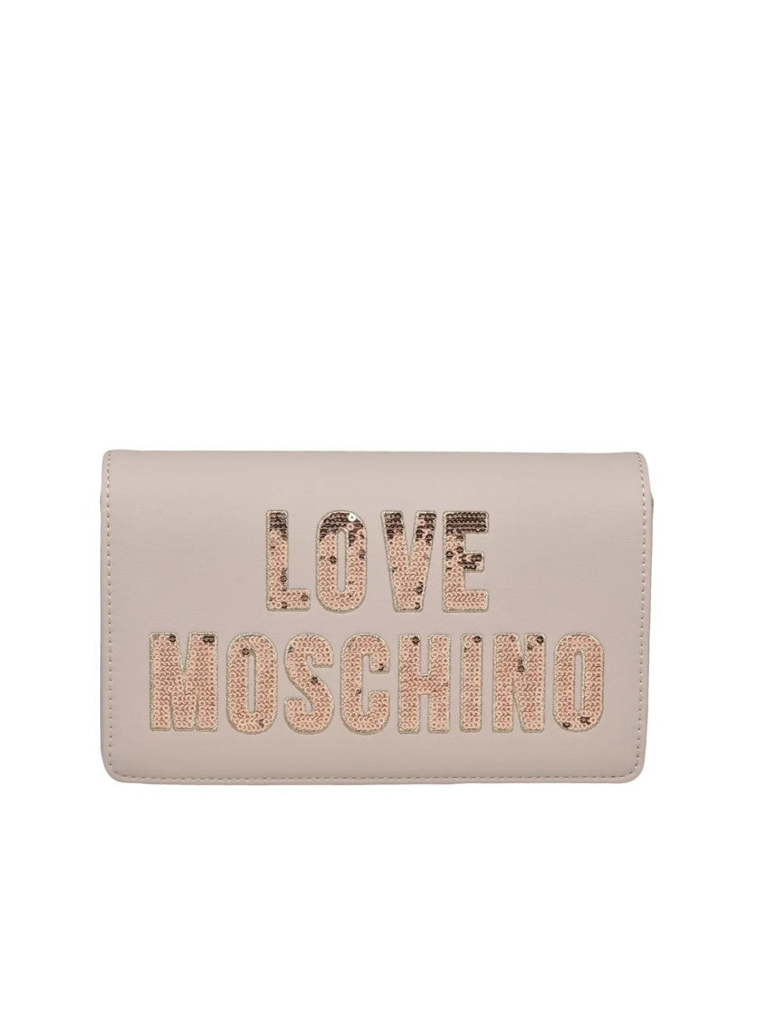 Love Moschino Polyurethane Chain Shoulder Bag