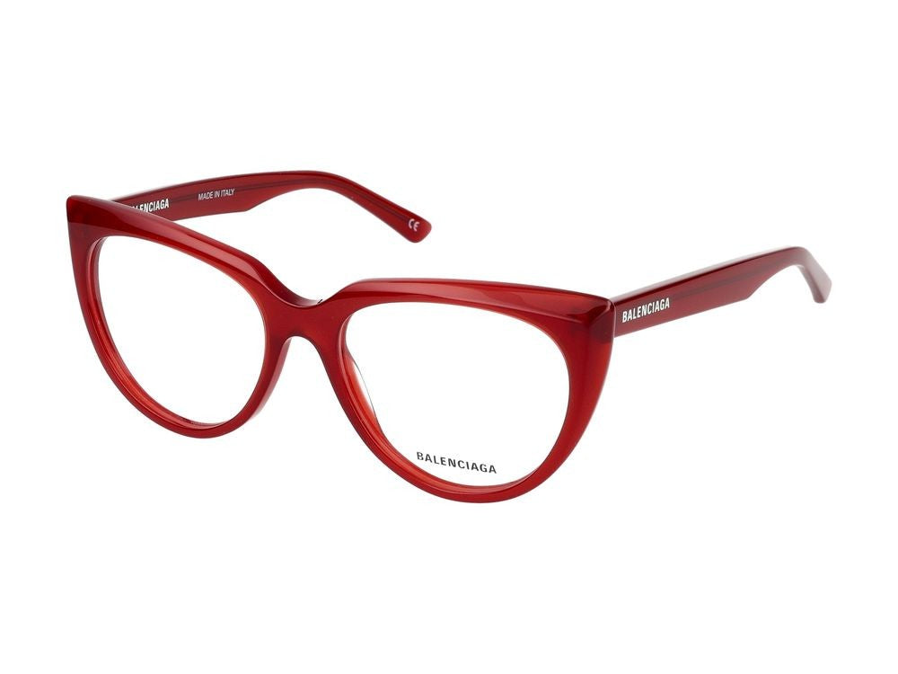 Balenciaga Eyeglasses Bb0218o 004 Red Red Transparent 53/17/140