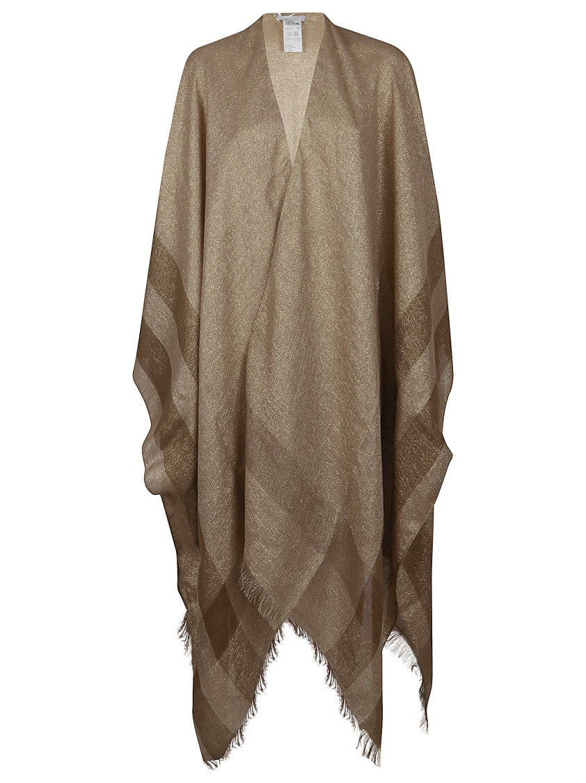 Peserico Lurex-Finished Woven Kimono Scarf
