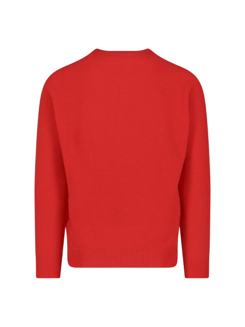 Jil Sander Wool & Cashmere Sweater – Red