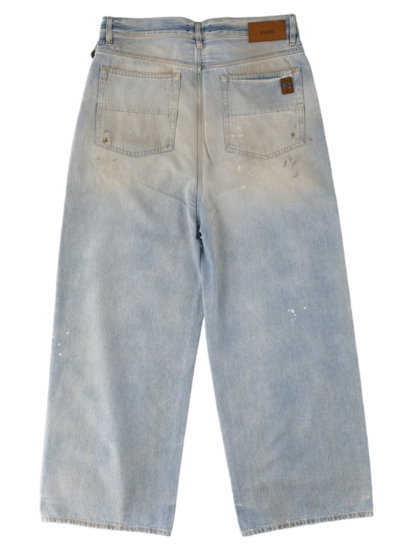 Amiri Light-Wash Distressed Cotton Jeans