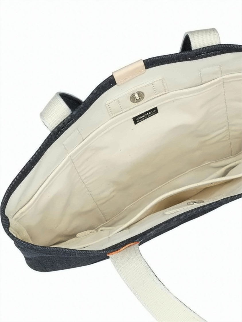 Porter Structured Navy Cotton Tote Bag