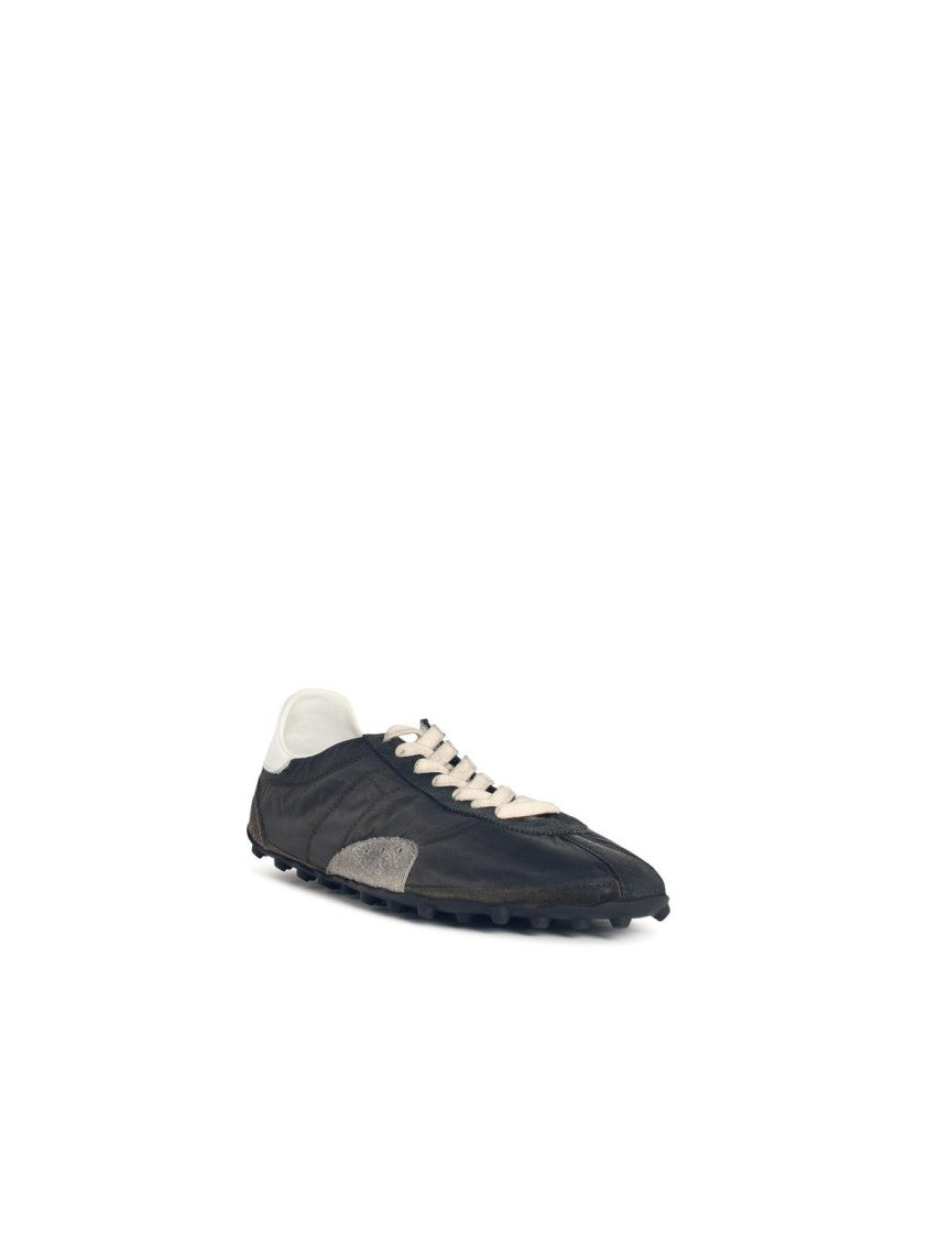 Maison Margiela 'Sprinters' Sneakers In Leather And Gigio Scuro Fabric