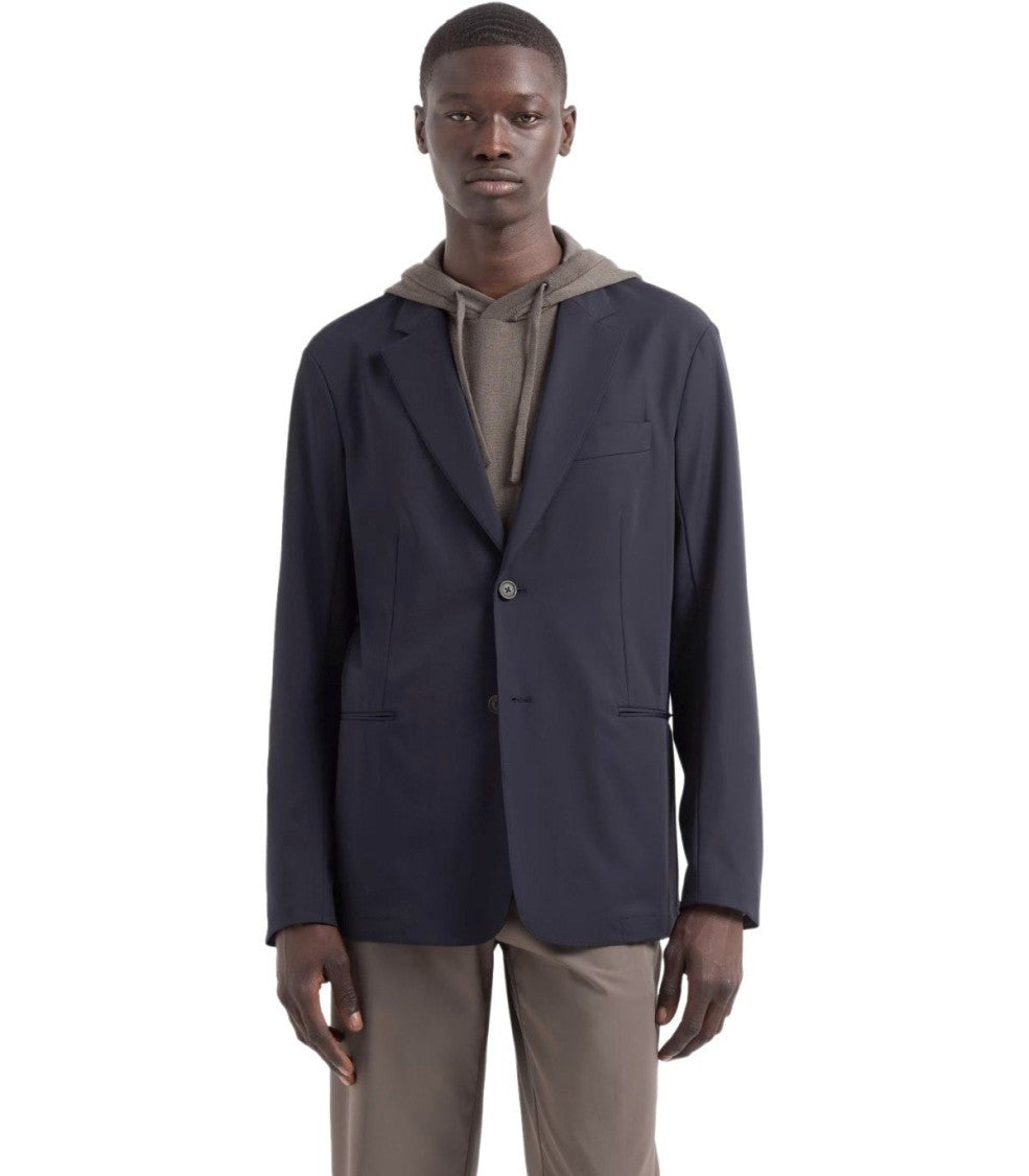 Emporio Armani Blue Single-Breasted Jacket
