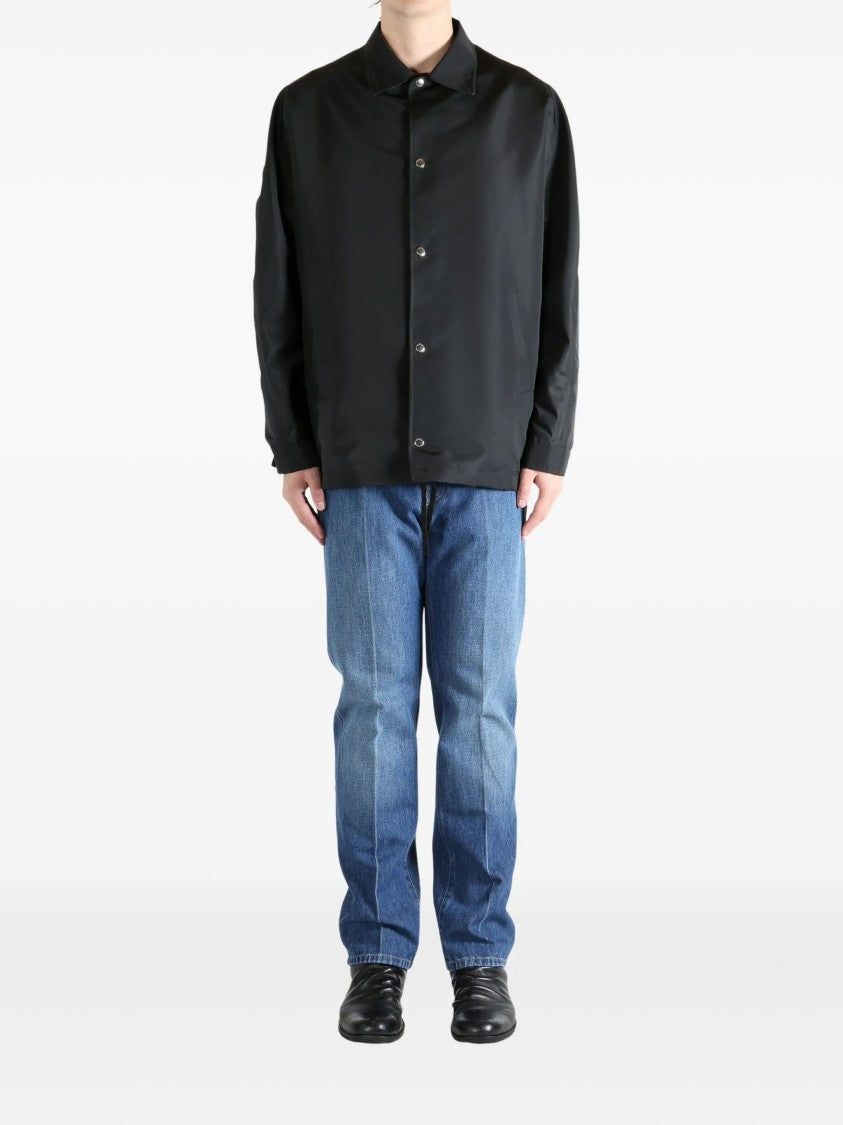 Givenchy Black Coach Recycled Polyester Logo Jacket