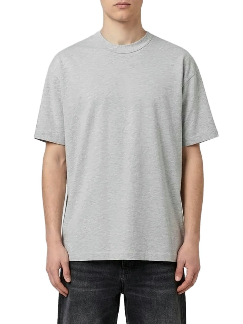 Comme Des Garçons Heathered Grey T-Shirt With Classic Crew Neckline