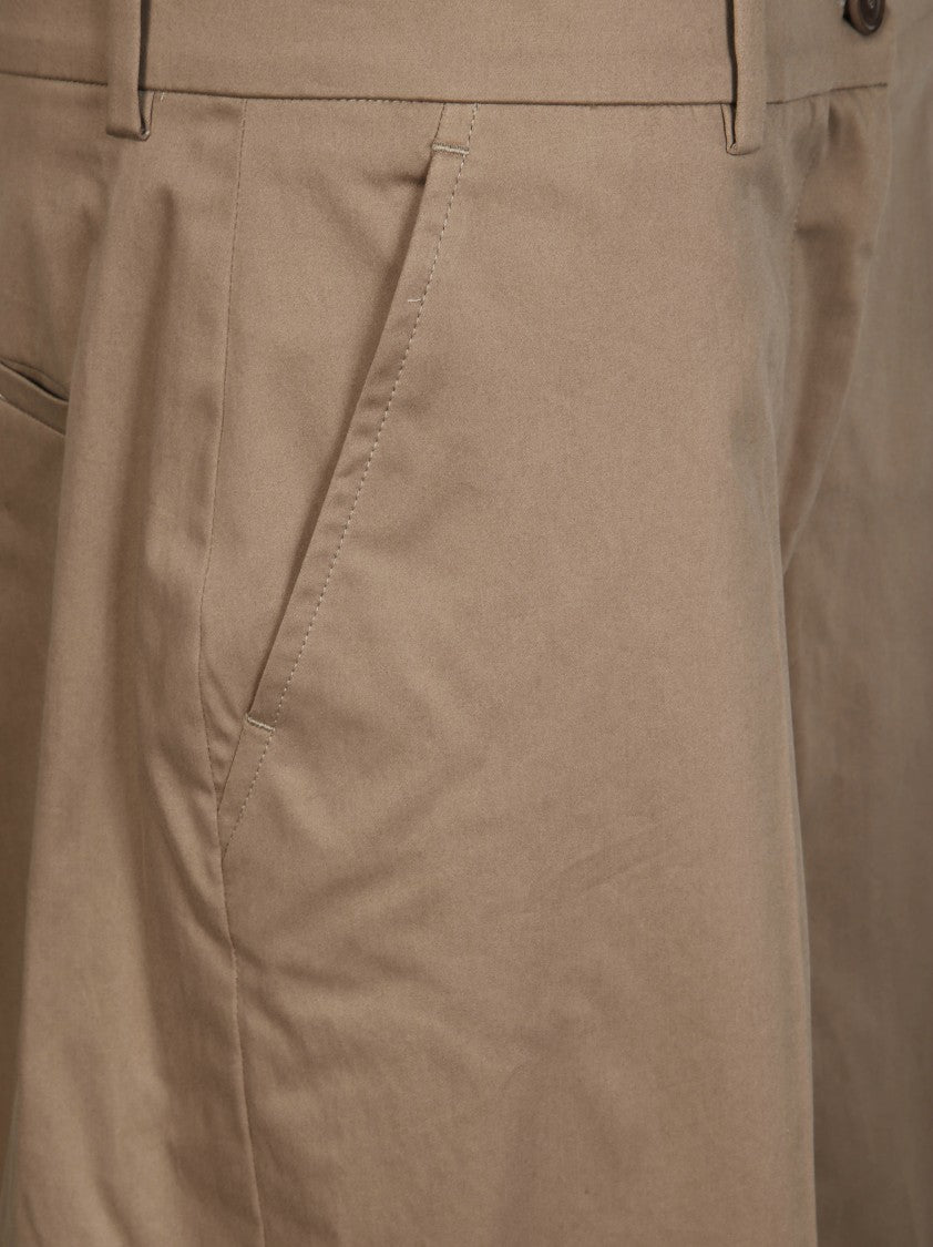 Max Mara Wide-Leg Cotton Trousers With High Waist