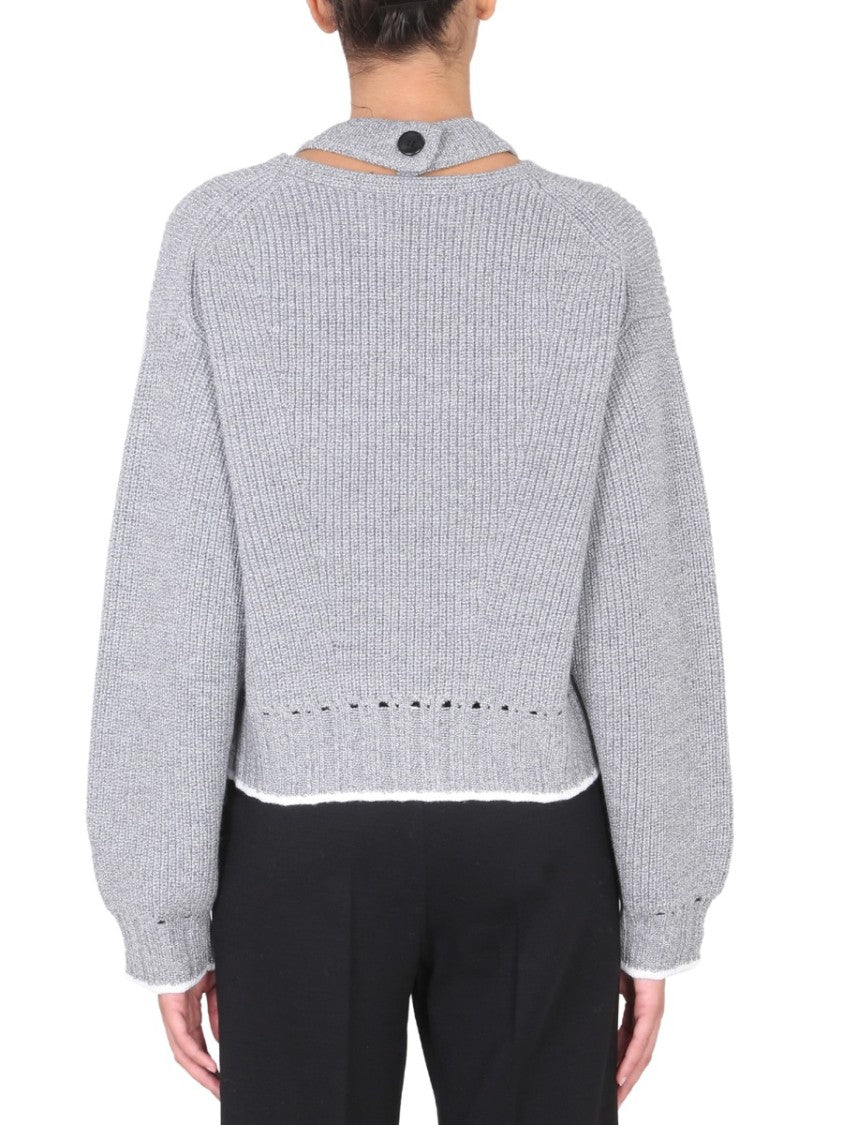 Proenza Schouler X White Label Turn-Neck Wool Jersey Sweater