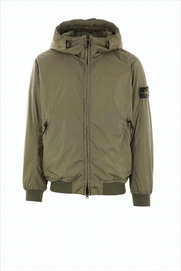 Stone Island Hooded Green Padded Jacket