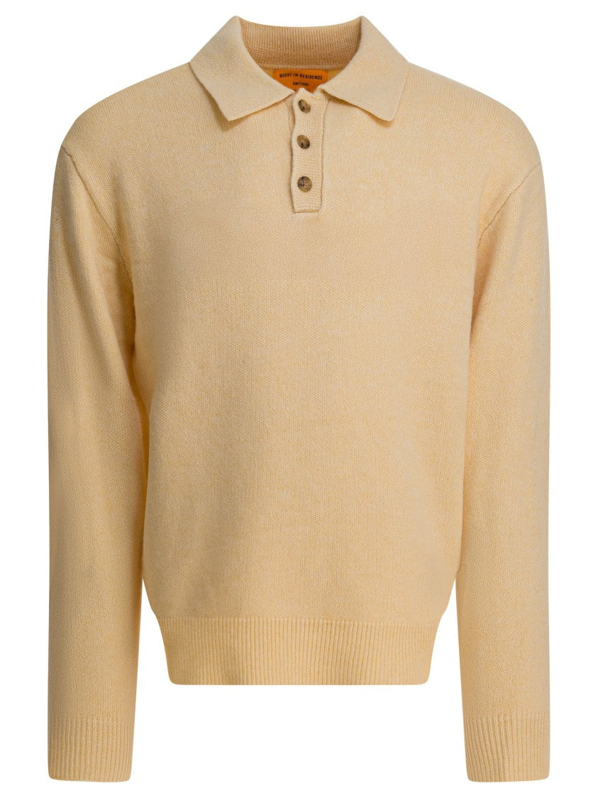 Guest In Residence Cashmere Polo Shirt With Classic Collar