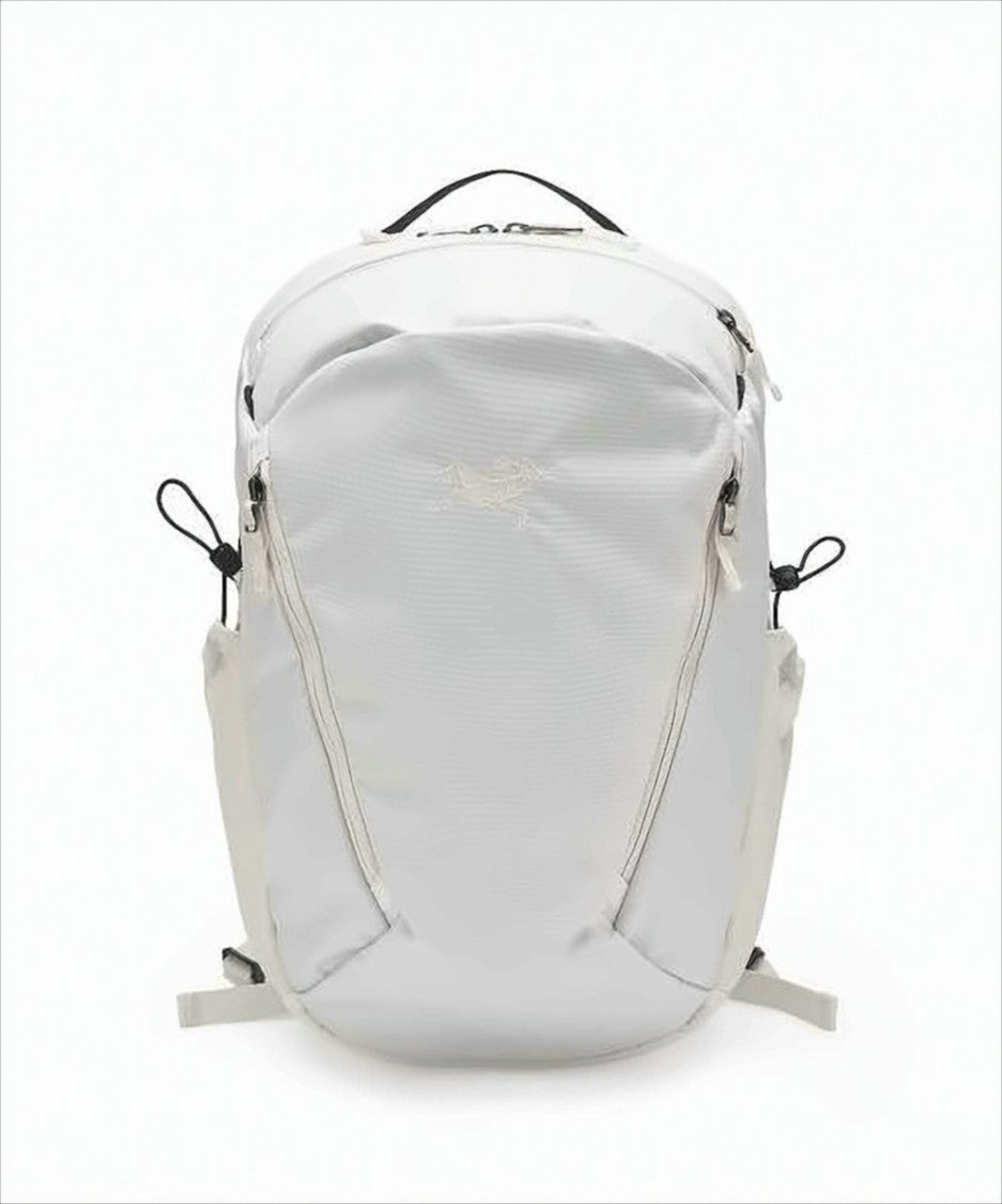 Arc'teryx Streamlined White Backpack With Padded Straps And Multiple Compartments